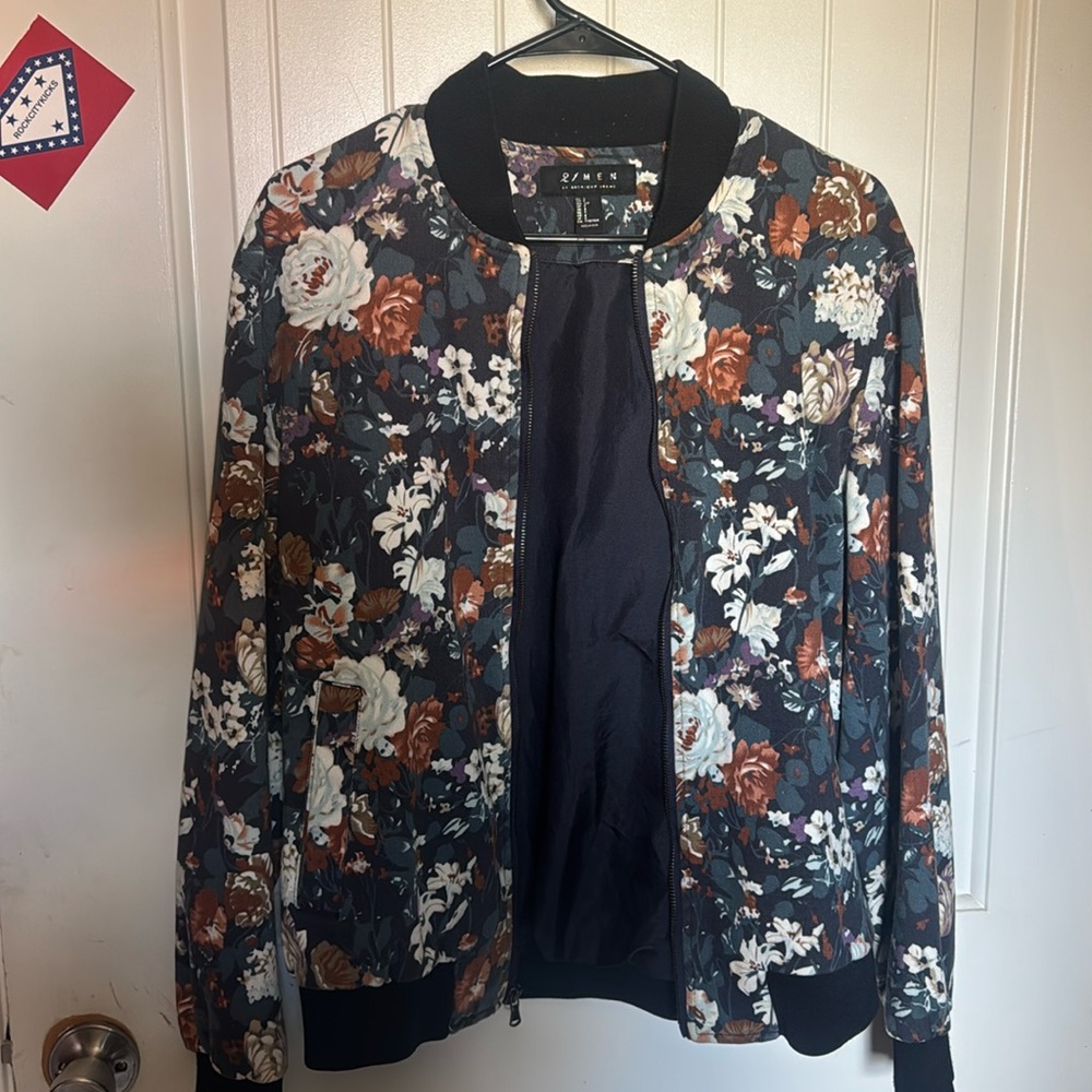 Black flower sweater for men 21
